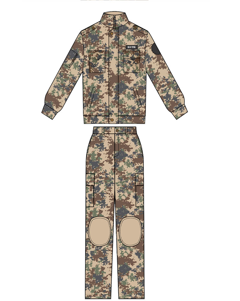長(zhǎng)袖迷彩服定制