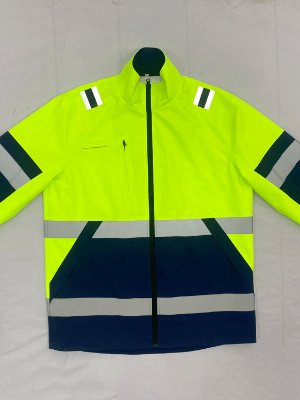 高能見度工作服定制加反光條春秋季防水工裝上衣定制 派登服飾